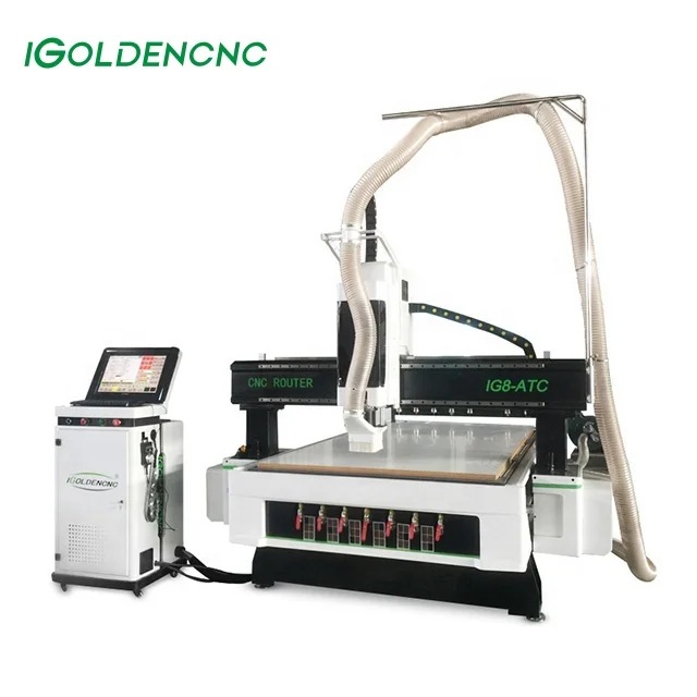 Wood Router Automatic Cnc Linear Tool Changer Cnc Router Cutting Carving Machine