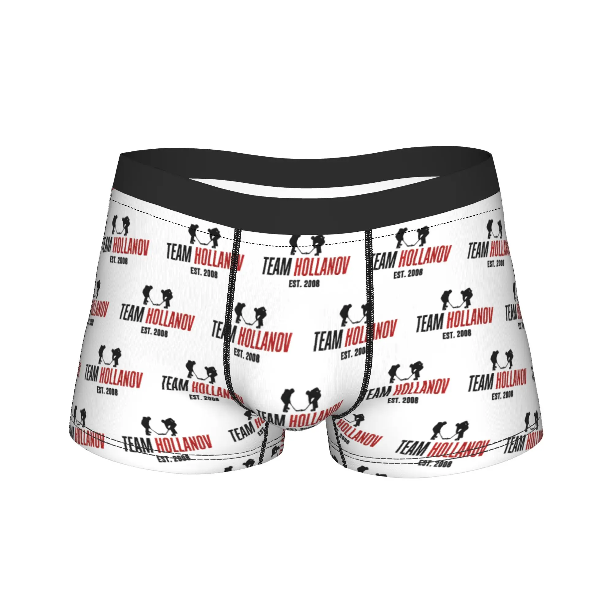 

Боксер Team Hollanov 2008, хоккейные романтические шорты, трусы, мужское нижнее белье, мягкие трусы с подогревом для мужчин, большие размеры