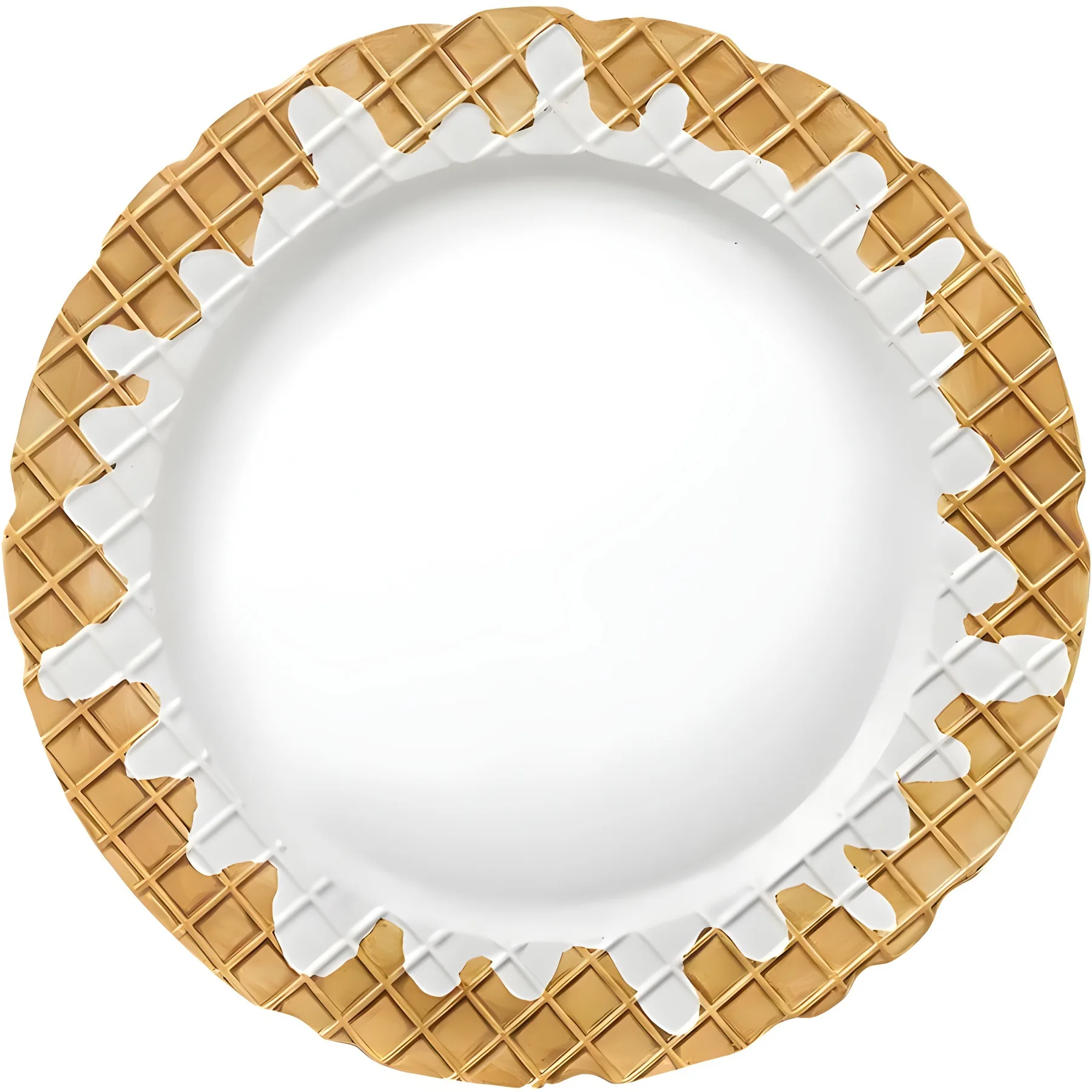 Korean Ins-Style Biscuit Pattern Ceramic Tableware, Cute Household Breakfast Coffee Mugs, Multi-Purpose Dinner Dessert Plates