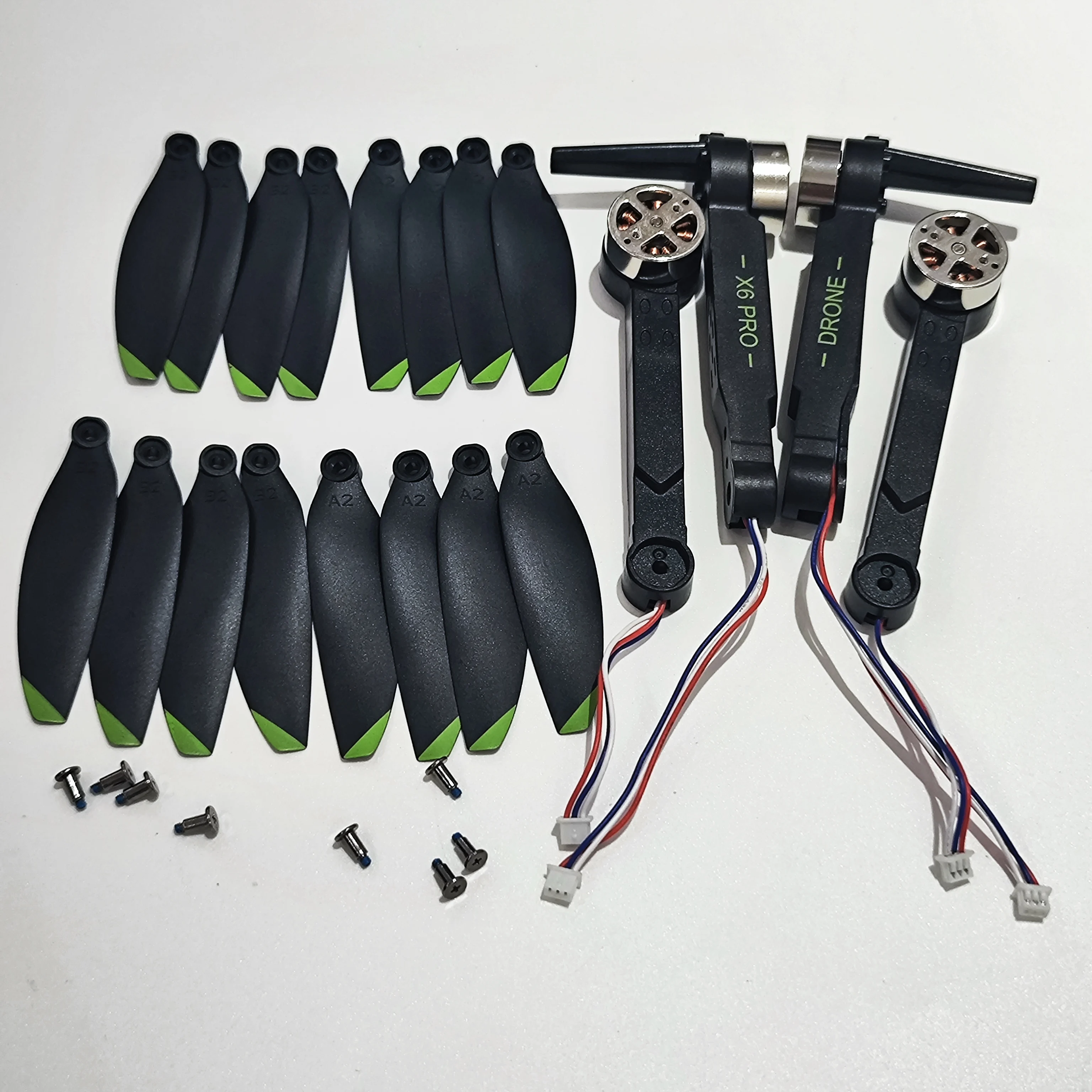 

Аксессуары для лопастей пропеллера CW CCW, 16 шт. + рычаг бесщеточного двигателя, 4 шт. для X6PRO Drone X6 PRO RC, складной квадрокоптер, полный набор рычагов