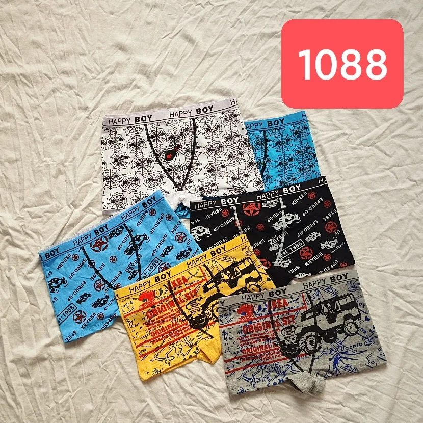 12 pçs/lote menino cuecas de algodão urso design bebê menino roupa interior tamanho M-L-XL crianças macio saudável cuecas respiráveis 4-10t