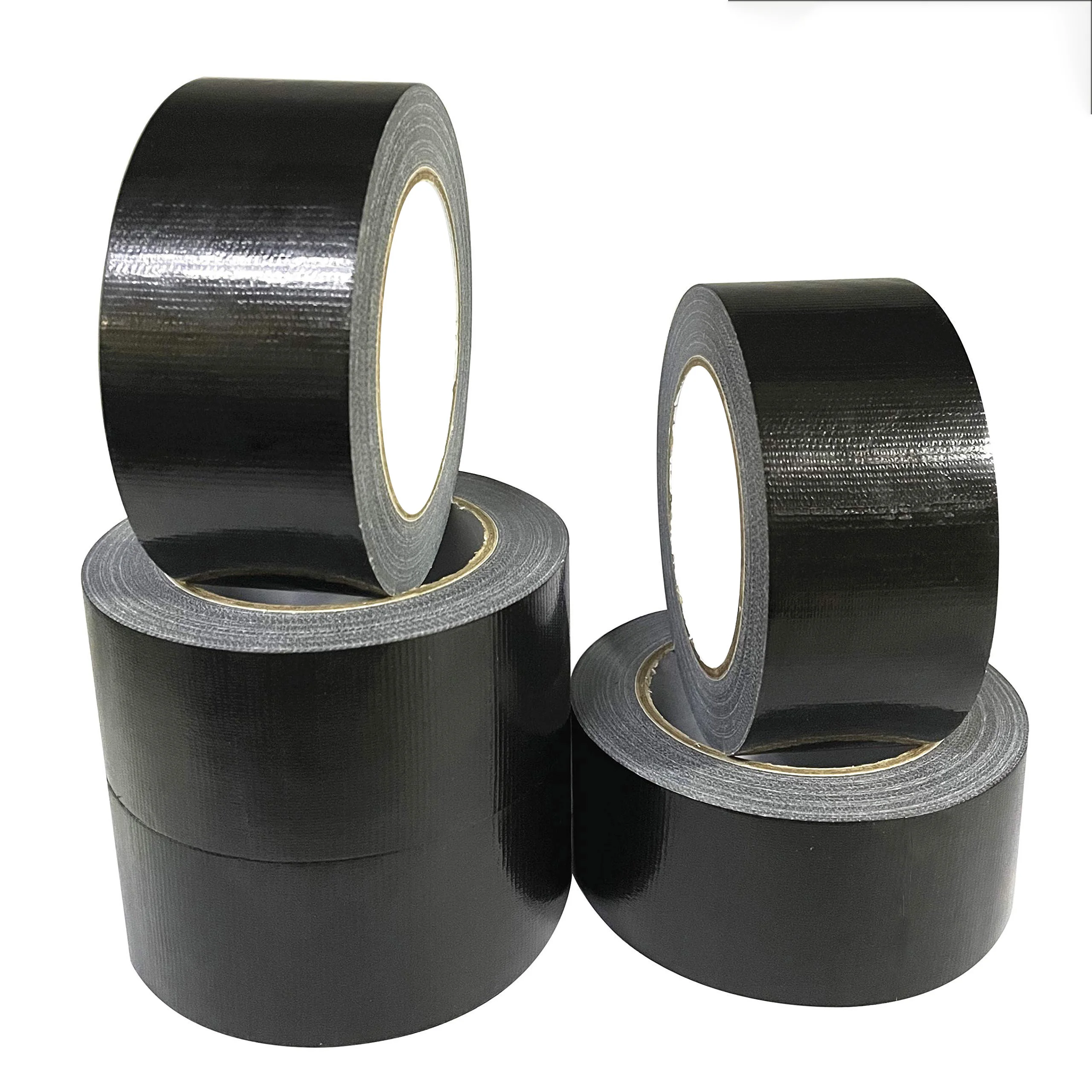 200μm Black Duct Tape, 0.20mm Heavy‑Duty Cloth Tape, Waterproof Strong Adhesive Duct Tape for Repair, Sealing, Bundling