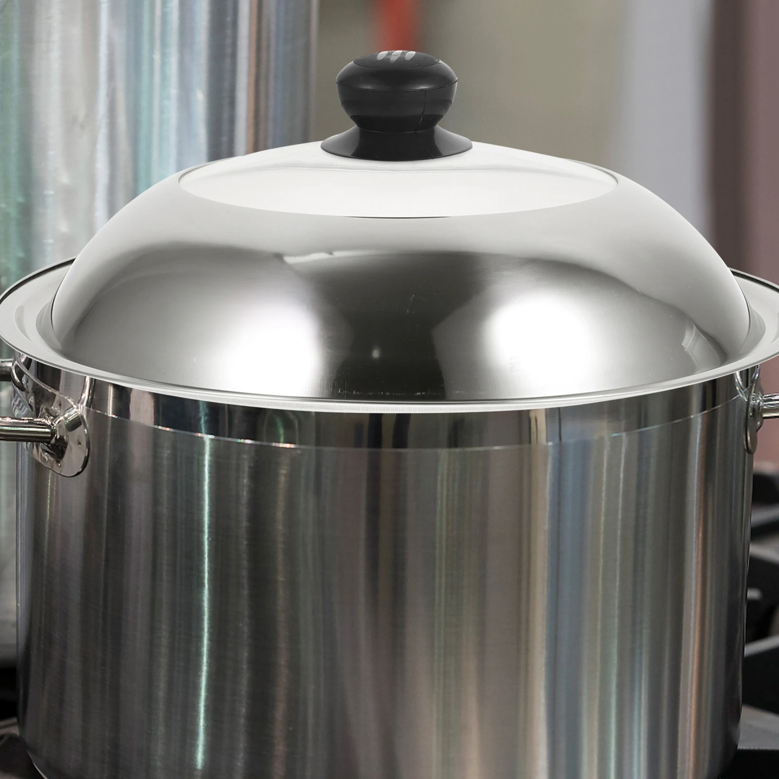 

Stainless Steel Pot Lid 32cm Clear Glass Lids for Frying Pans Skillet Cover Replacement Pan Lid Cooking Pots Large Kitchen