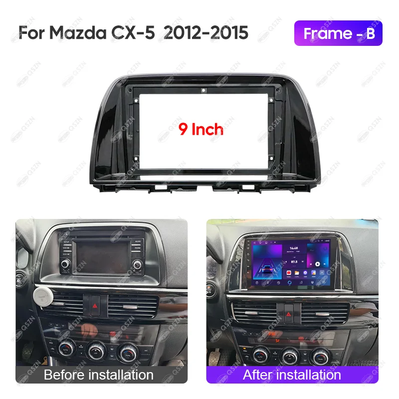 For Mazda CX-5 2012-2015 9/10 INCH Car Radio Android Stereo Audio Screen Multimedia Video Player Navigation Harness Cable Frame