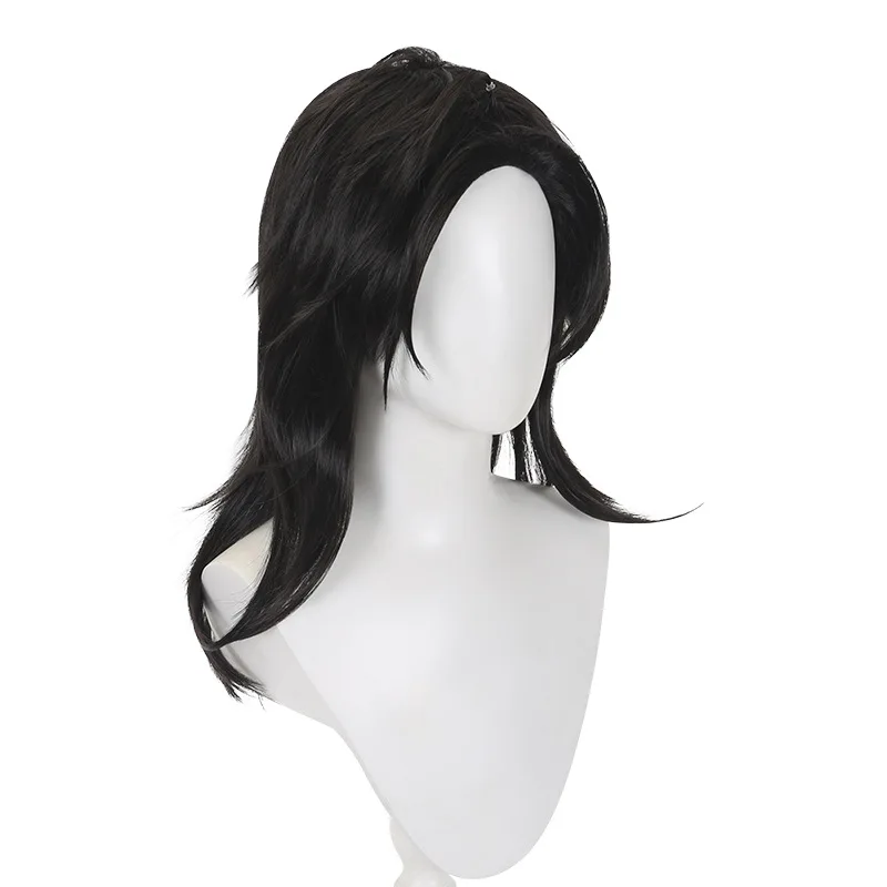 La perruque pour le personnage d'acrobat Qi Yuzhu du jeu "Identity V" avec un dessus de cuir chevelu réaliste.