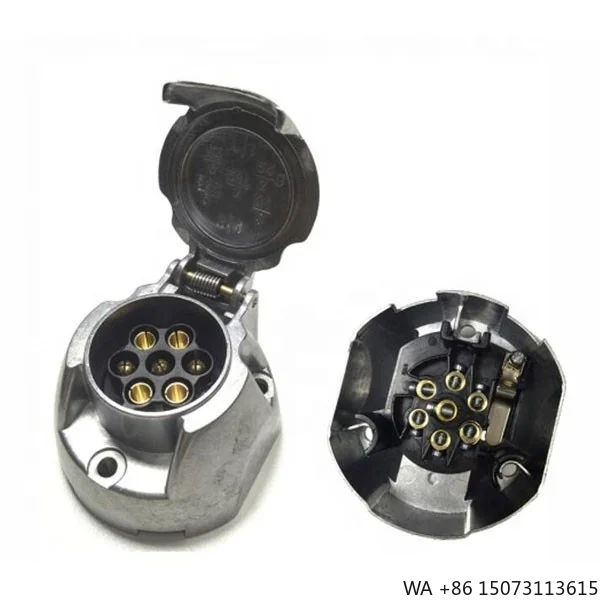 

Функция защиты от запотевания, 12 В, 7-контактная розетка для прицепа, 7-контактный алюминиевый разъем для прицепа, адаптер для прицепа, 7-полюсный