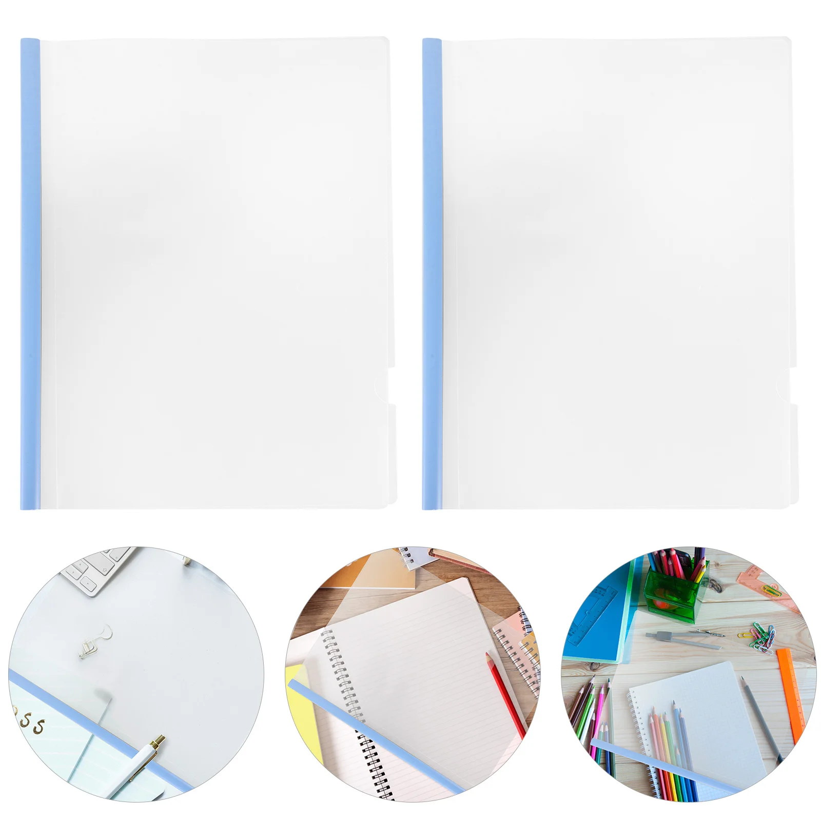 

10 Pcs Drawer Folder Document Office Pocket Clear File Folders Paper Binder Detachable Binders for School Documents