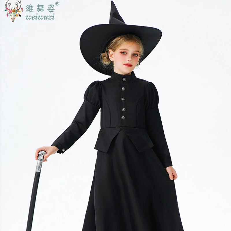 أنيمي الظلام حكاية خرافية شريرة ساحرة أزياء الفتيات البالغات طويلة الأكمام تنورة طويلة مع أنيقة ثوب صوفي أسود مصاص دماء دور اللعب الغامض الساحر السحري عالم سحري اللون حكاية خرافية يتوهم ازياء هالوين الطرف كرنفال #6