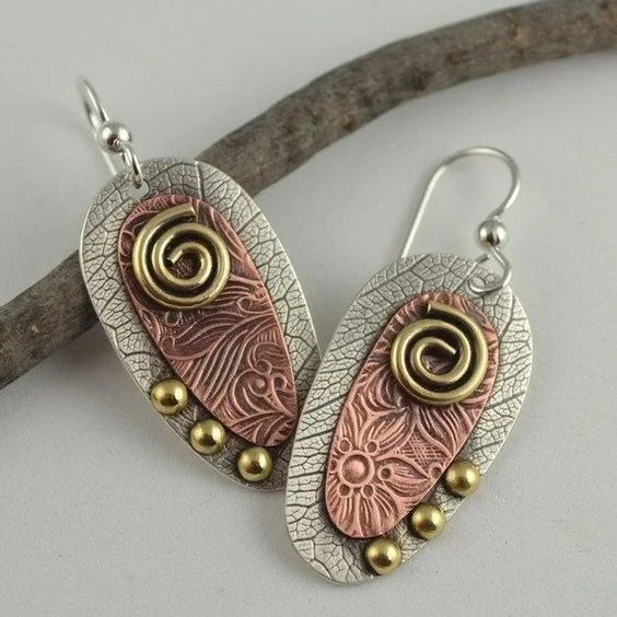 Retro Indian Tribal Earrings for Women Metal Arrow Shape Dangle Earring Handmade Statement Vintage Jewelry Pendientes Mujer