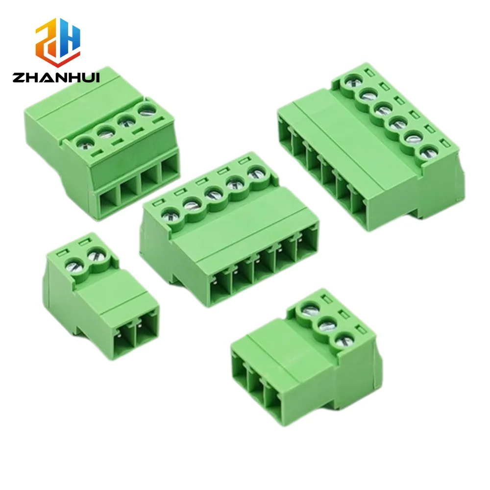 5/10 Stück 15EDGRK Aerial Butt Welding Terminal Block – 3,5/3,81 mm Rastermaß, 2–12-poliger Buchsenstecker, elektrischer Steckverbinder