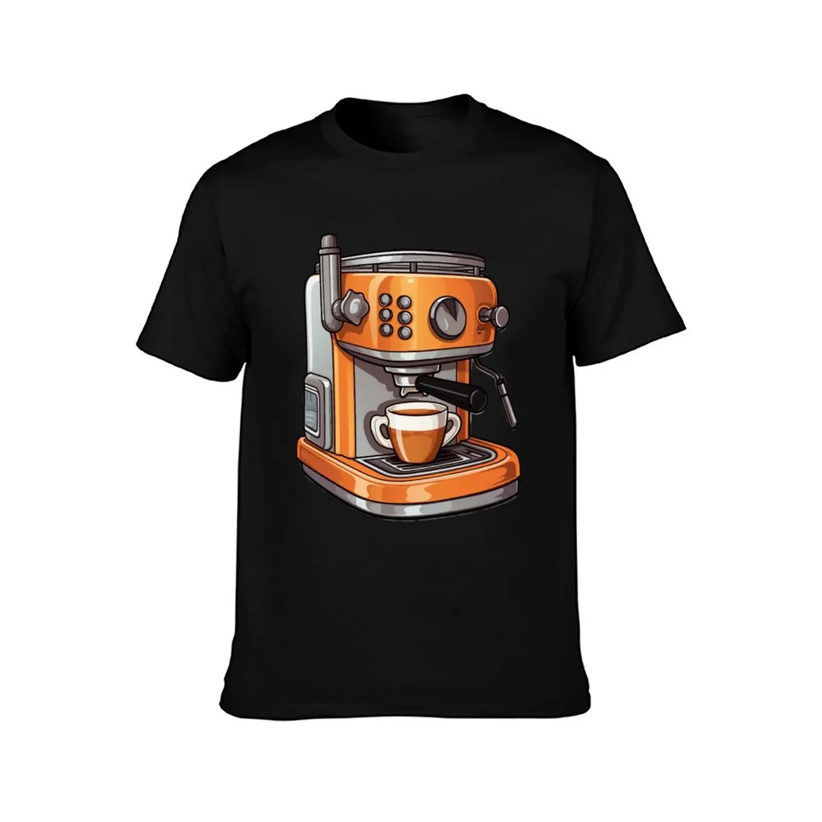 espresso machine T-Shirt graphic shirts summer top mens tall t shirts