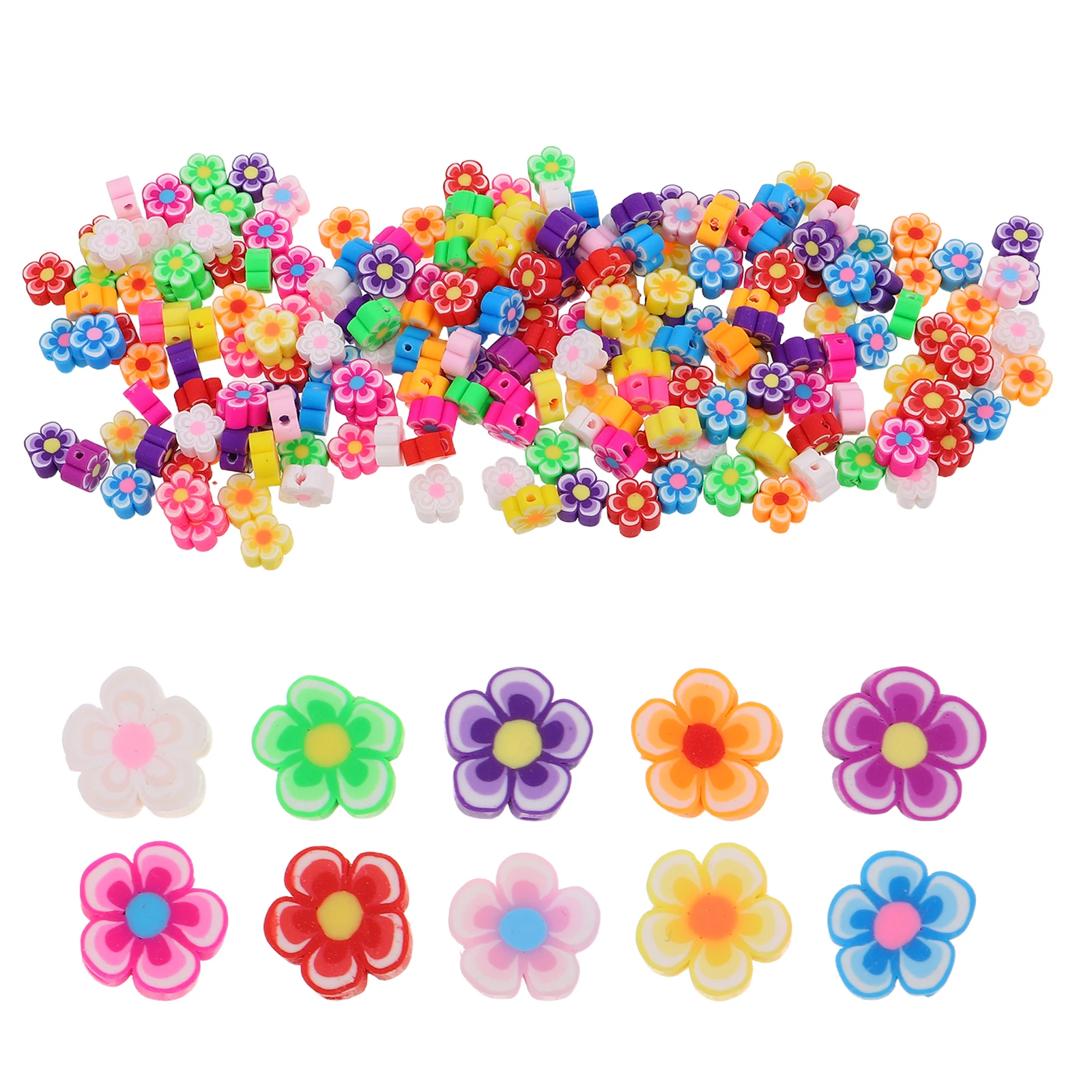 

200 Pcs Charm Handmade Soft Ceramic Pendant Jewelry Polymer Clay Earring Making Charms