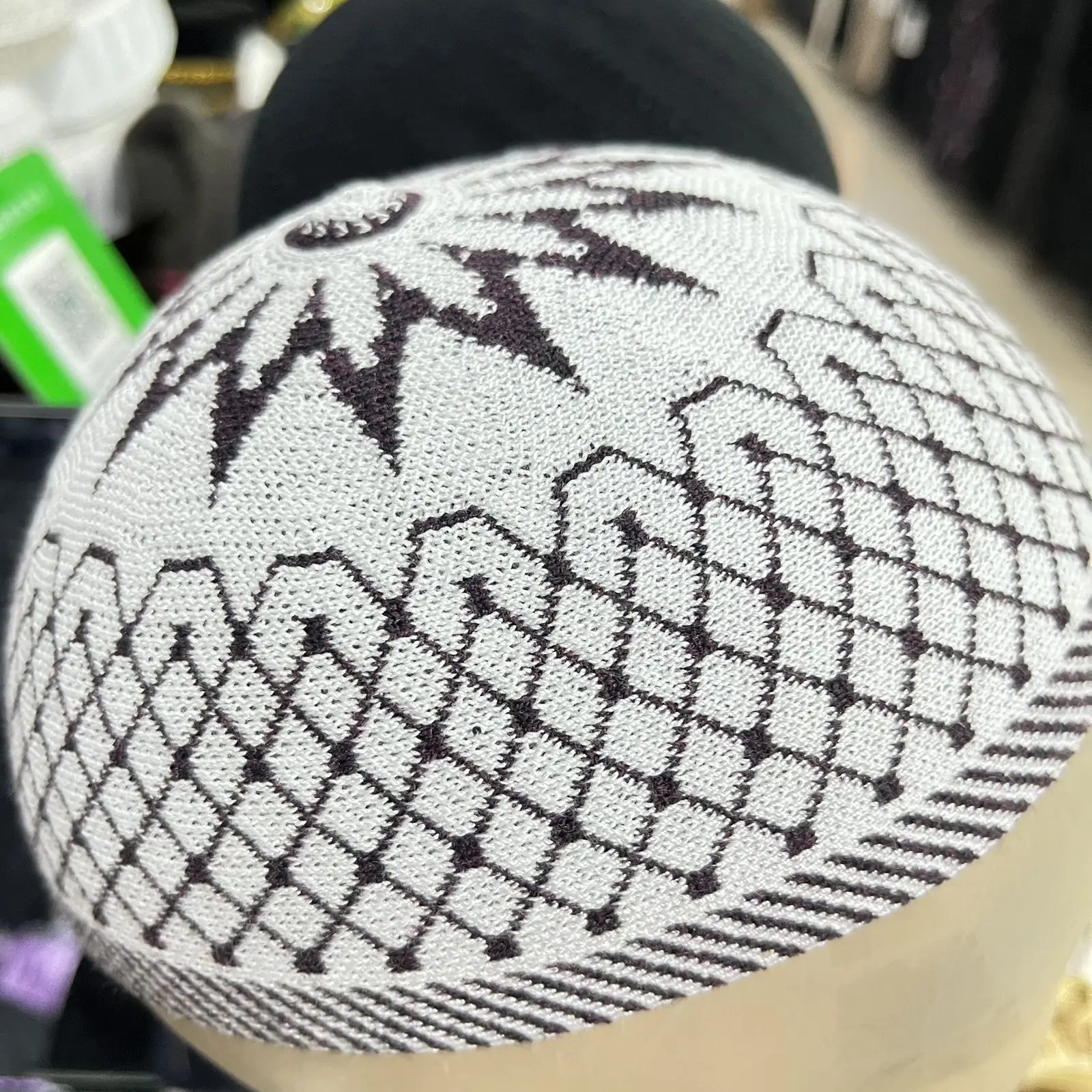 Free Shipping Muslim Caps For Men Colthing Crochet Knit Hat Turkey Kufi Islamic Kippah Jewish Turban White Cotton Mesh 0769