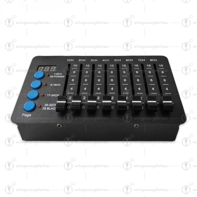 Portable DMX512 32CH Console Rechargeable Stage Light Controller Dimmer for Wedding Performance Moving Head Light
