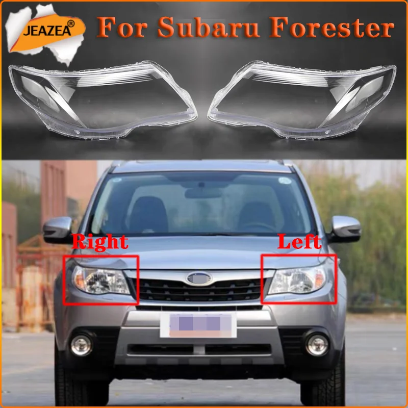 

JEAZEA For Subaru Forester Headlamp Shell Front Light Lens Cover Transparent Lampshade Lamp Glass Mask 2008-2012 2013-2018