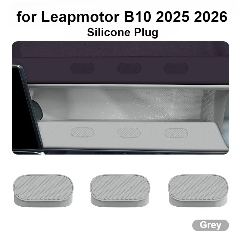 3PCS For Leapmotor B10 2025 2026 Silicone Plug Dashboard Co-pilot Hole Plug Car Modified Interior Accessories Decoration DIY
