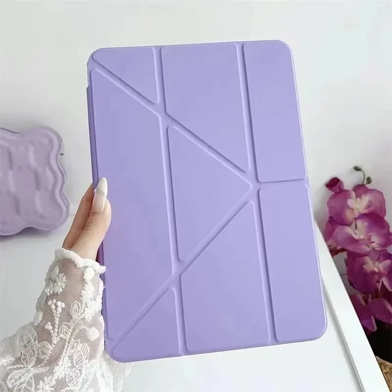 

Y-Folding Acrylic Transparent Case for Lenovo Xiaoxin Pad Pro GT 11.1 2025 TB710FU with Pencil Holder