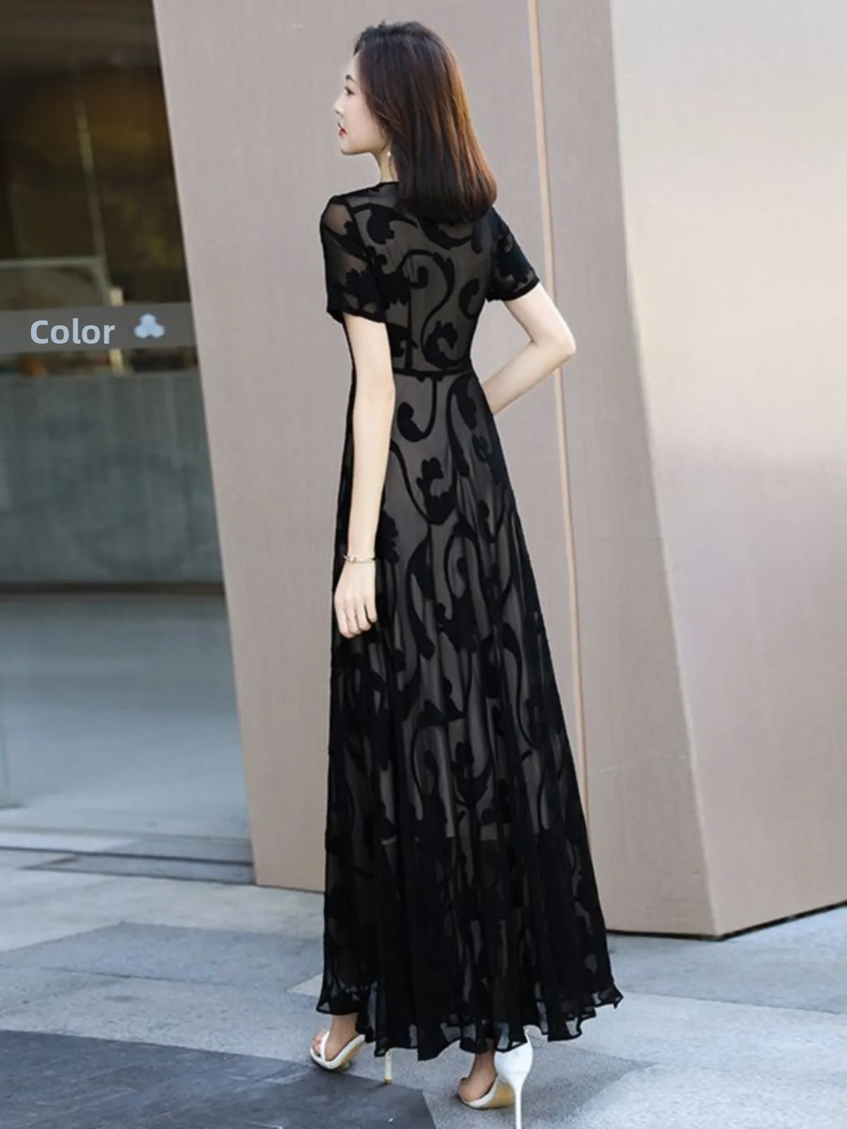 Estate 2025 Bla Ritaglio floreale Maxi Dr Gonna a trapezio a vita media Vaion Gonna lunga alla caviglia Ele Gonna intera da donna Dr