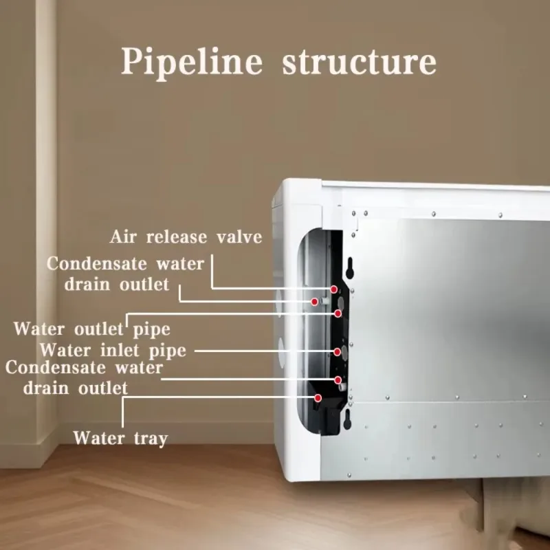 Manufacture Vertical Concealed Floor Chilled Water Fcu Ultra-thin Fan Coil Units for Heating and Cooling Systems