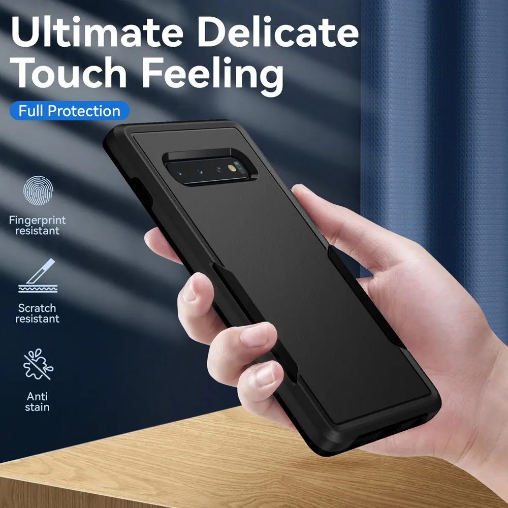 Hülle für Galaxy S10 Plus, stoßfeste Hybrid-Hülle mit zweilagigem Design, harte Abdeckung für Samsung Galaxy S10 Hüllen. – Detail 5