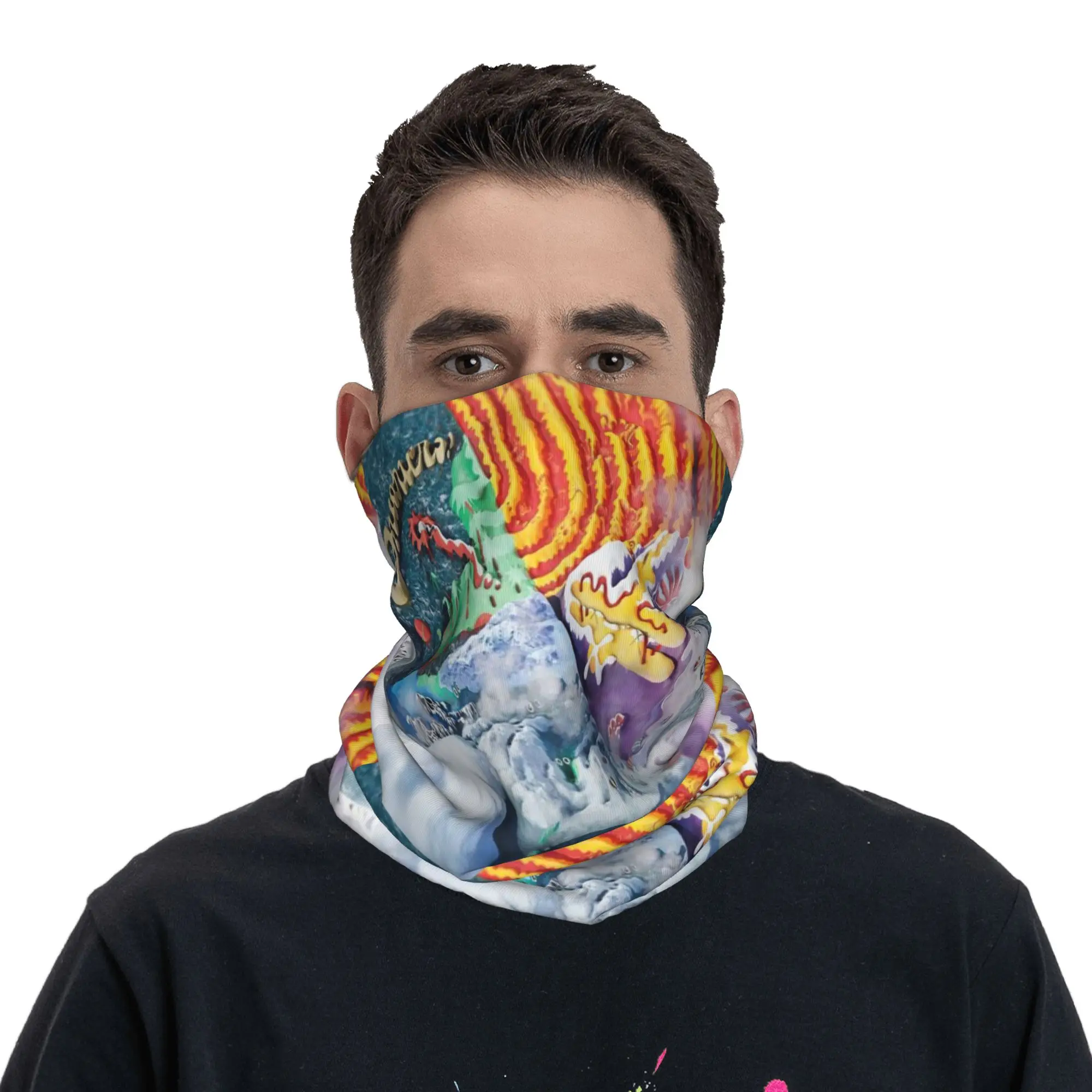 

King Gizzard and the Lizard Wizard Oddments Bandana Neck Gaiter Printed Wrap Scarf Headwear Outdoor Sports Unisex All Season