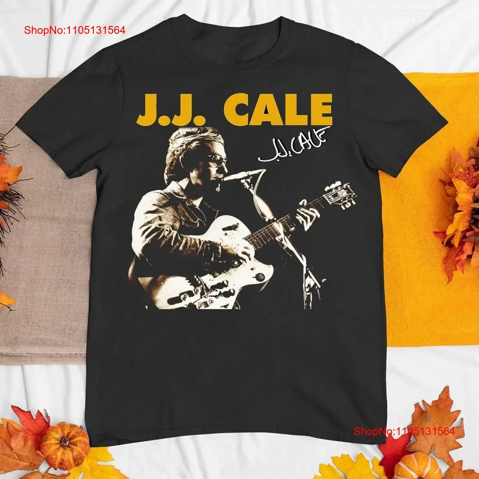 Nueva camiseta de algodón firmada JJ Cale concierto S a 5XL AR164 vintage lavada cómoda versátil homme elegante