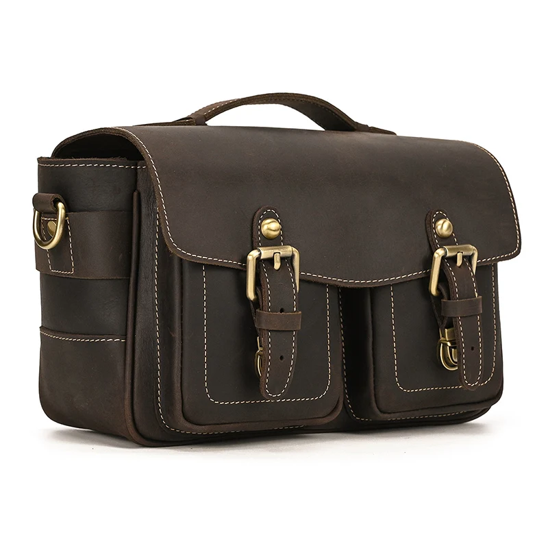 professional high quality luxury travel canvas leather handbag women camera bag