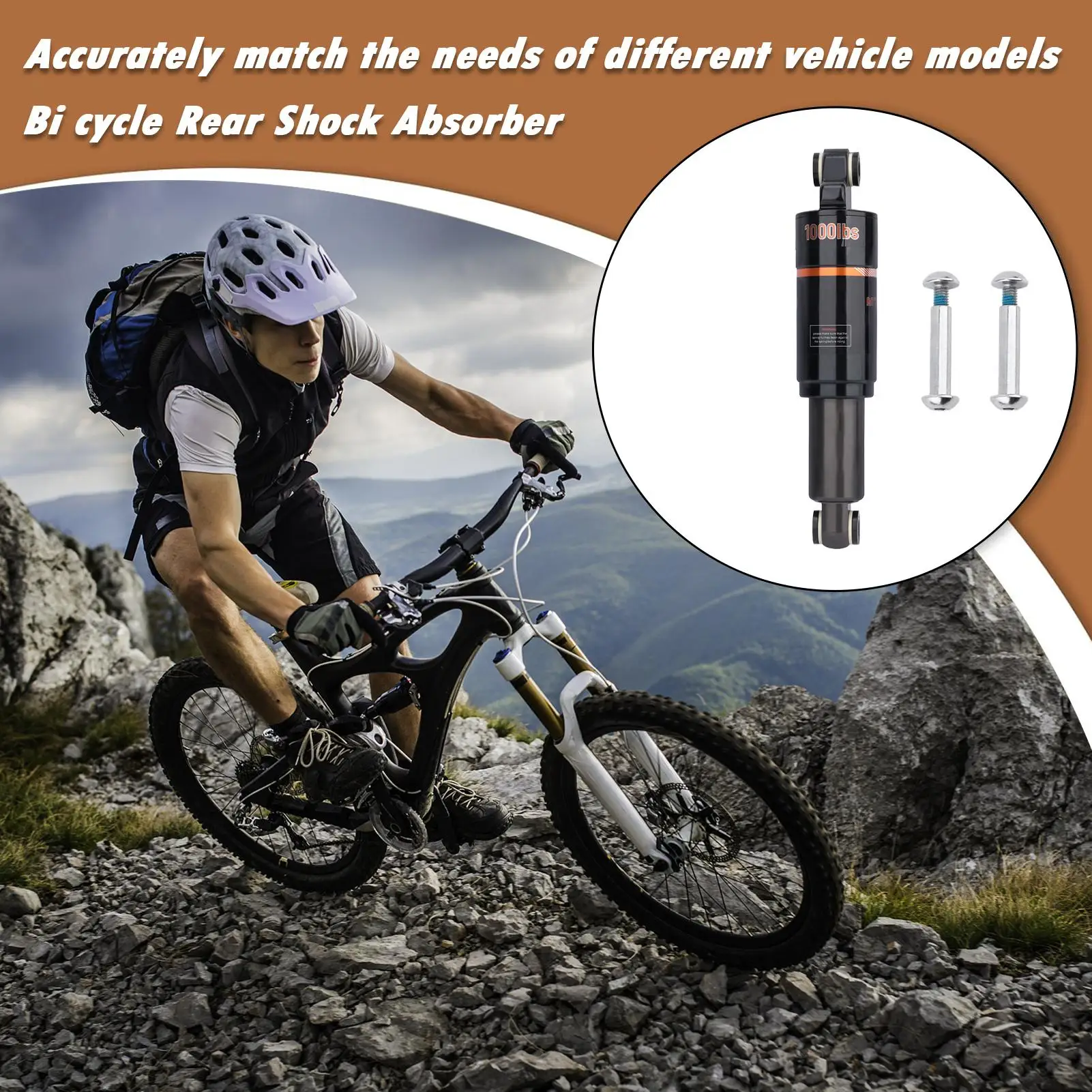 

Передний амортизатор для велосипеда 125, 150, 165 мм, универсальный инструмент, задний амортизатор для велосипеда, для кемпинга, активного отдыха, работы дома и на улице