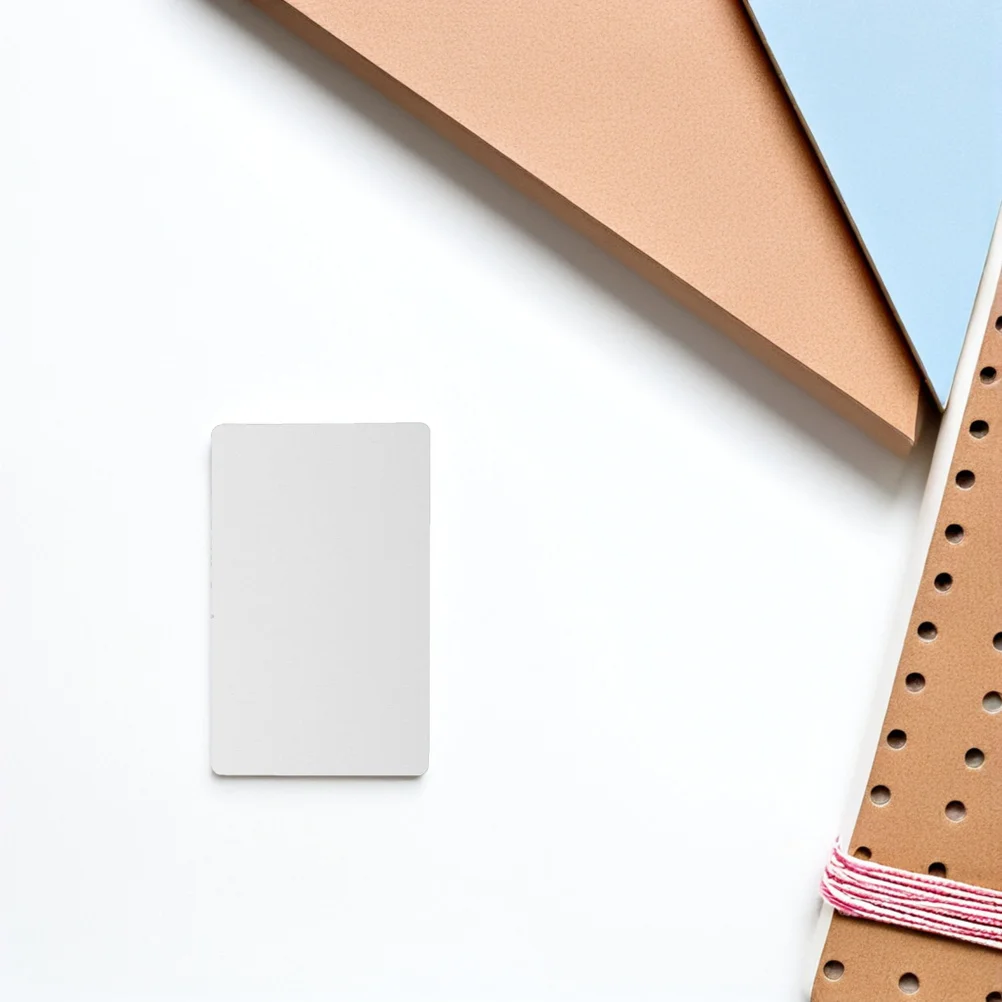 20 قطعة بطاقات الأعمال المعدنية التسامي صفائح الألومنيوم فارغة للطباعة الملونة بالأشعة فوق البنفسجية النقش بطاقة الأعمال الفراغات