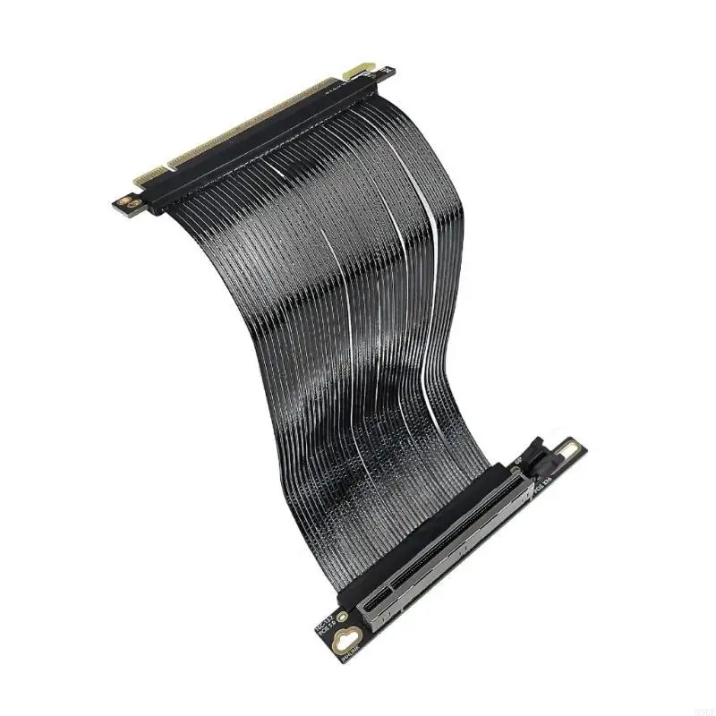 900F PCIE 5.0 X16 수직 GPU 장착을위한 직각 확장 케이블 서버의 빠른 속도 데이터 전송.
