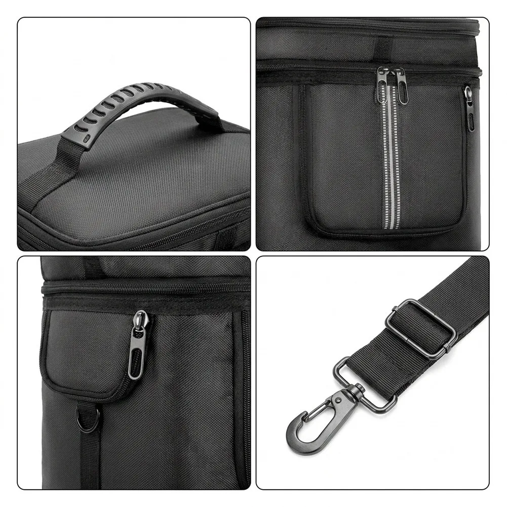 Nylon Carrying Case For ECOFLOW RIVER 2 MAX Padded Travel Bag With Multi Pockets Shoulder Strap And Handle Protective Storage