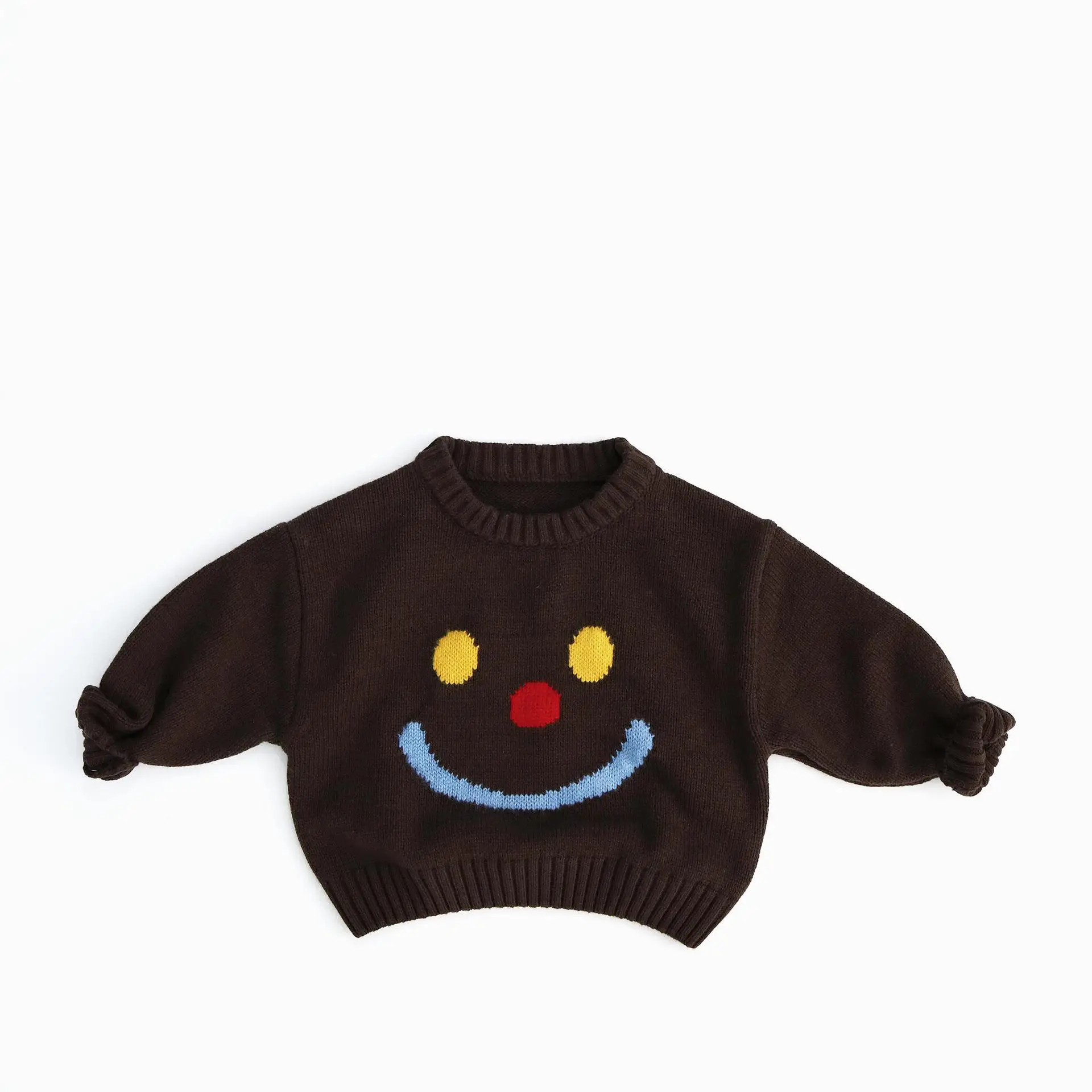 

2025 Winter New Children Long Sleeve Cartoon Sweater Boys Girls Knit Pullover Baby Cute Print Loose Sweater Kids Clothes