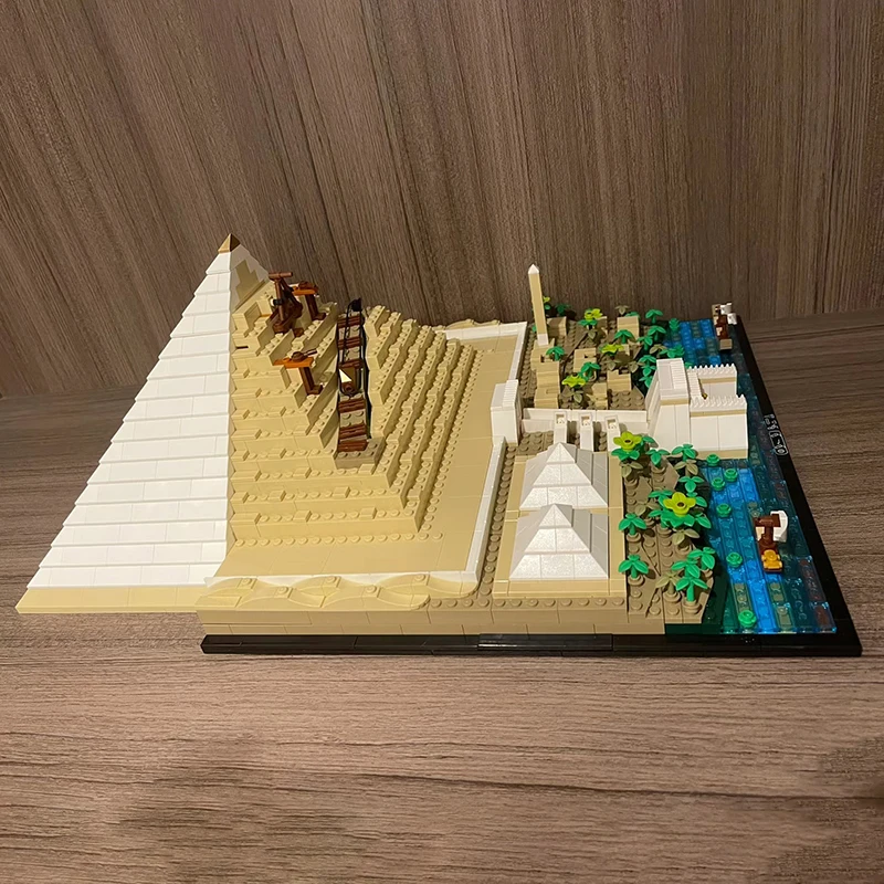 In Stock Classic 21058 The Great Pyramid of Giza Model City Architecture Street View Building Blocks DIY Assembled Hot Toys Gift