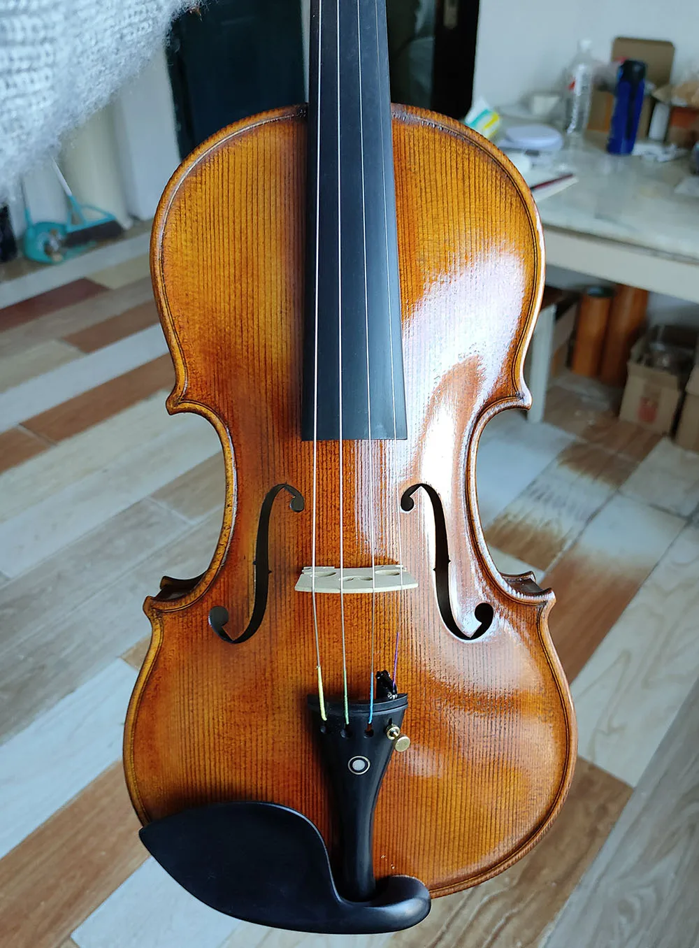 Antonio Stradivarius 1714 Soil Copy Professional Violin 4/4 Size #3387 Master European Spruce Handmade Oil Varnish