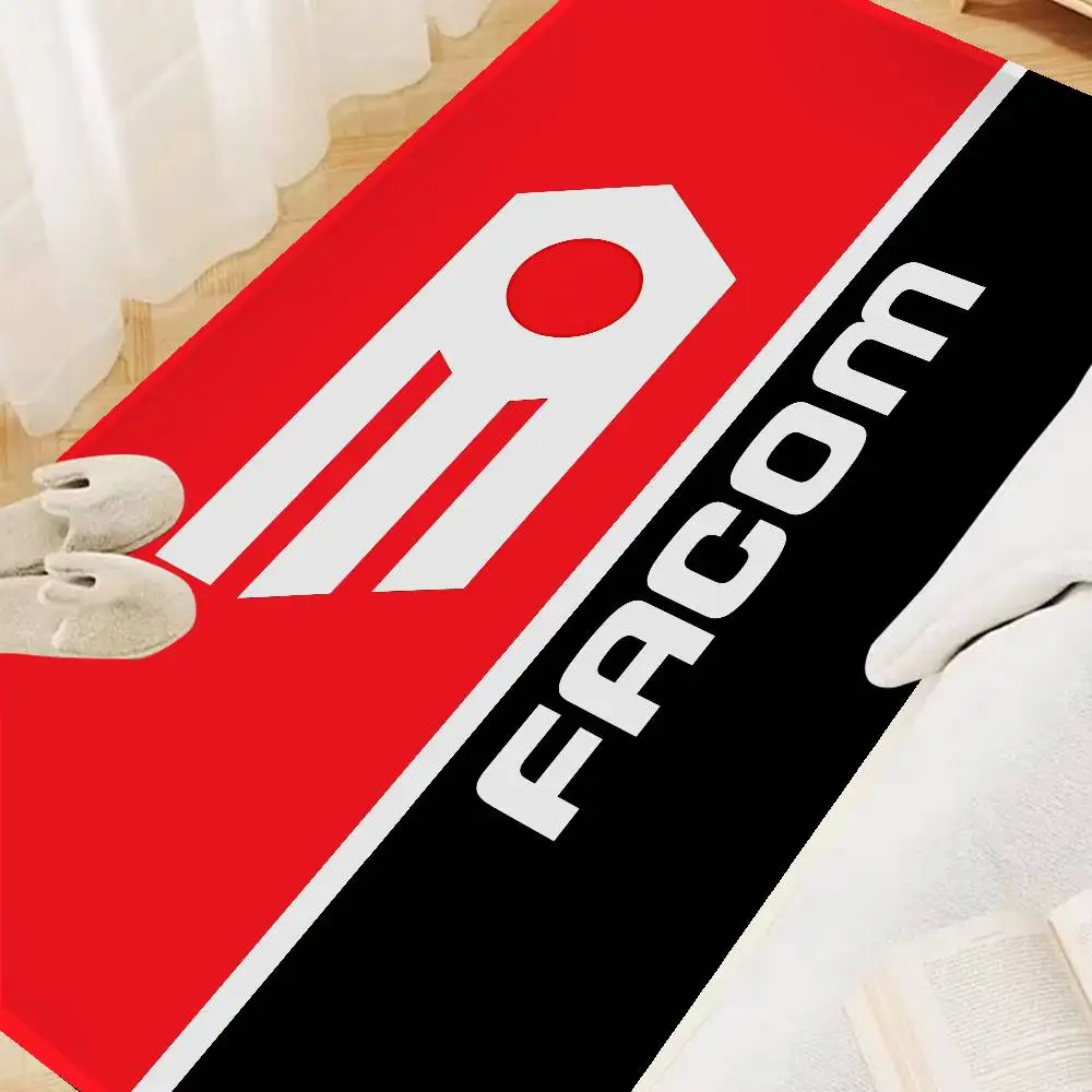 FACOM Logo-Eingangstürmatte im nordischen Stil, Fußmatte für Zuhause, Badezimmer, Toilette, Schlafzimmer, Hotel, Dekormatte