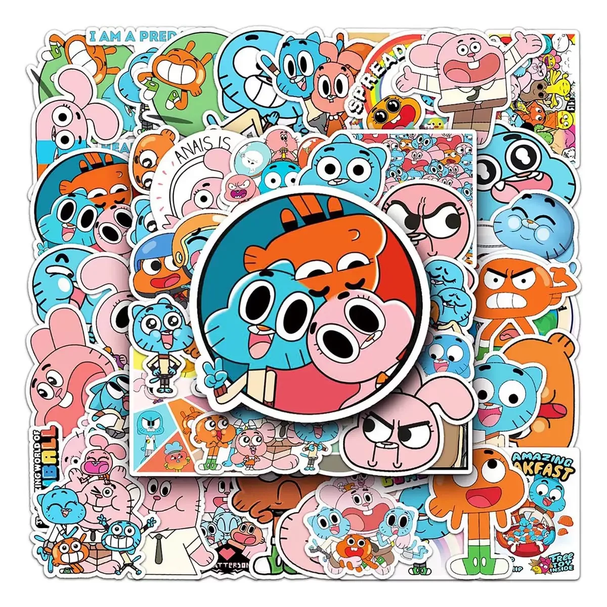 

10/50pcs Cartoon Animation The Amazing World of Gumball Stickers Funny Graffiti Decals Kids Toy DIY Water Bottle Laptop Luggage