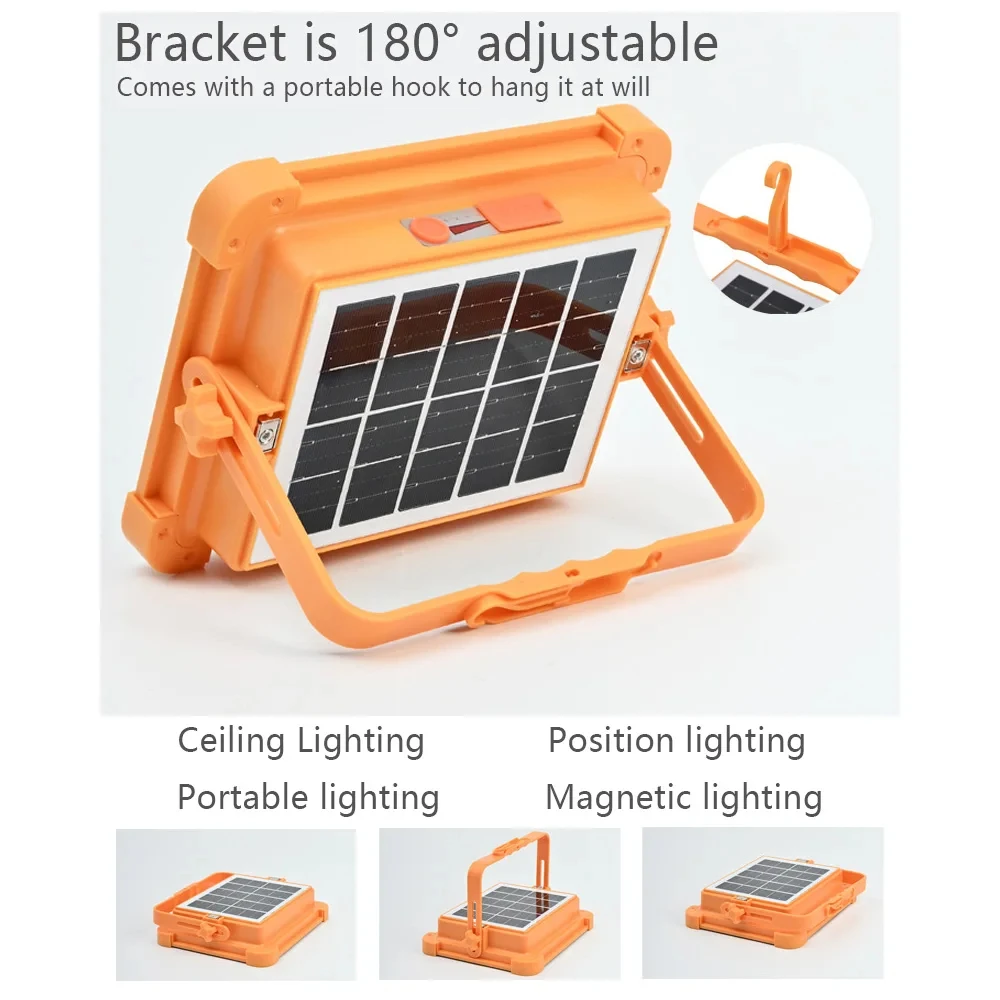 20000mAh Solar Rechargeable Camping Lantern High Power Bank LED Tent Lights Powerful Magnet Flashlight Repair Emergency Lamp Car