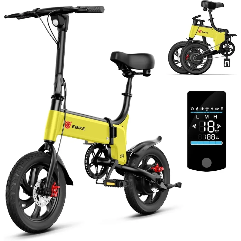 

Folding Electric Bike, 350W Motor, 36V 7.8AH Battery, 16 Miles Range, Front & Rear Disc Brakes, 18 MPH Max Speed