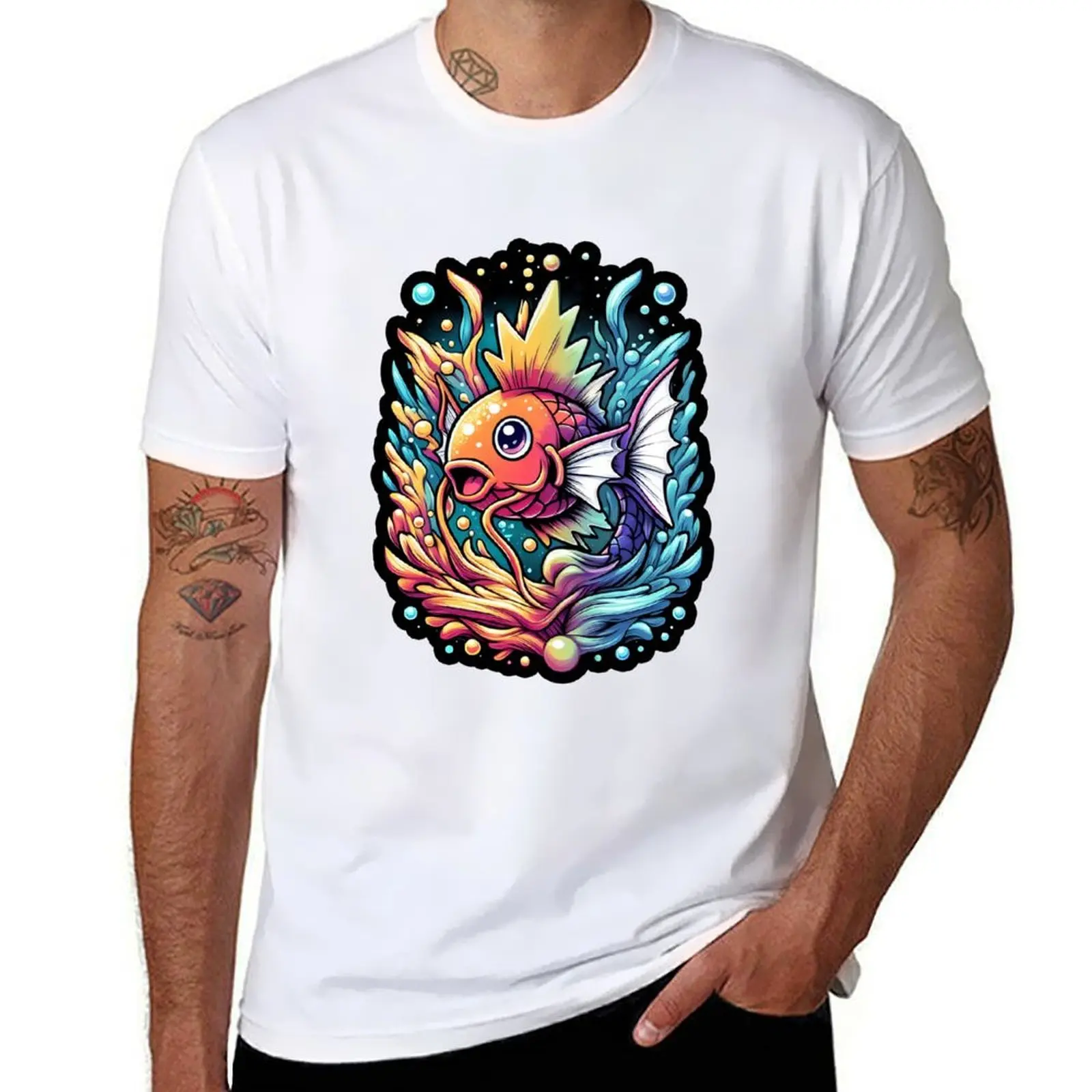 

Magic Fish T-Shirt t shirts cotton 100% essential t shirt T-Shirt