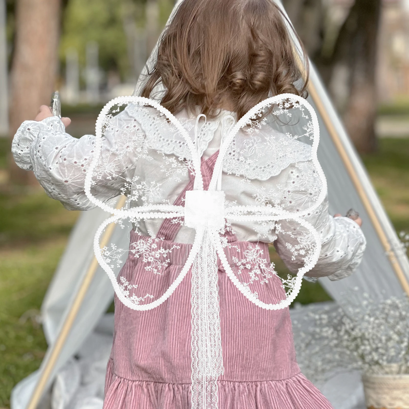 

Lace Butterfly Wings Props Elegant Costume Accessory for Girls Women Fairy Party Supplies Stage Performance Cosplay Accessories