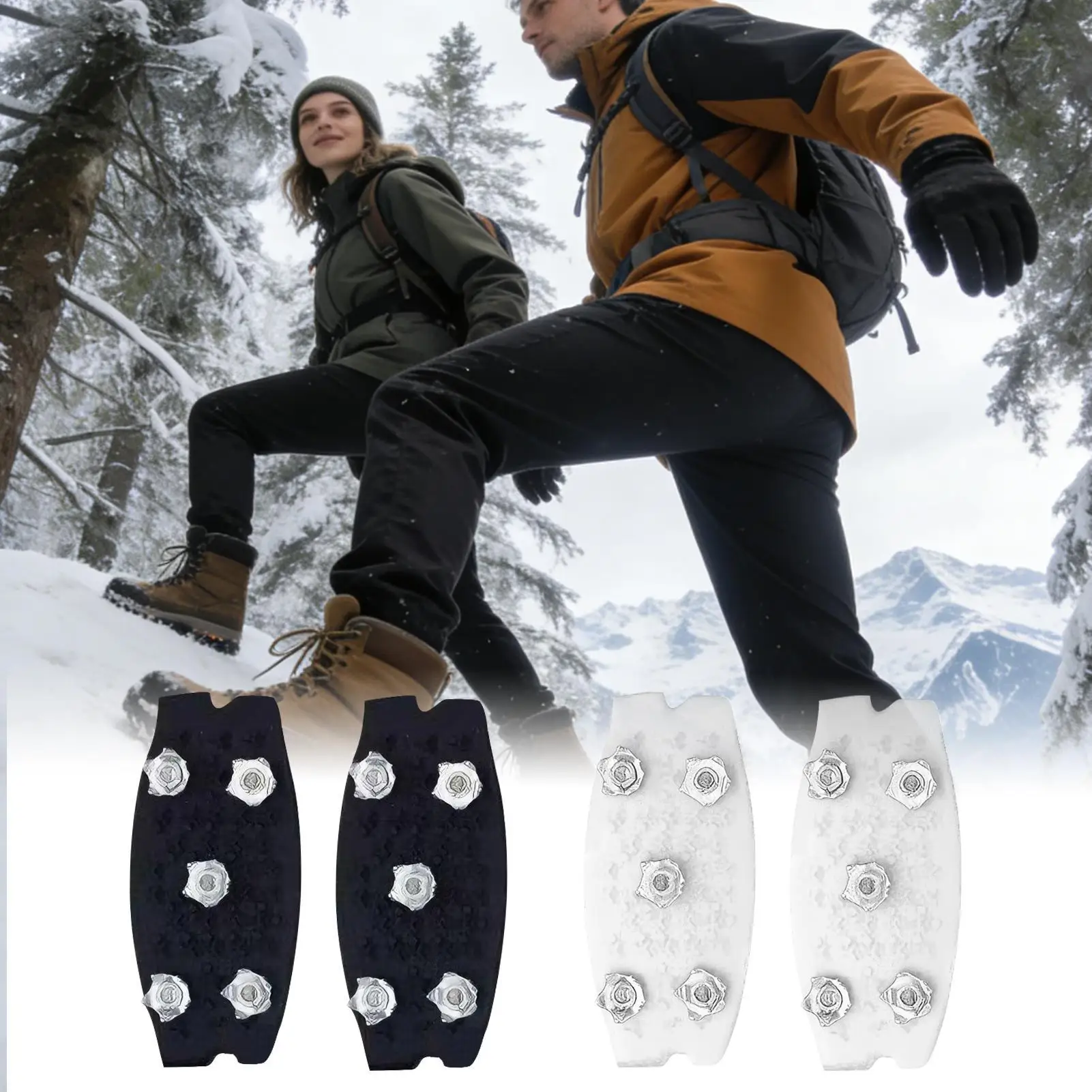 Outdoor Winter Hiking Climbing Snow Spikes Crampons Cleats Chain Claws Grips Boots Cover Ice Gripper Spike for Shoes Anti