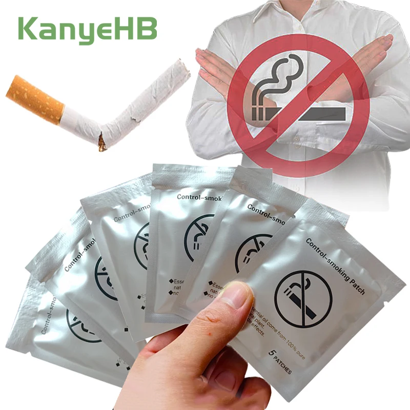 30pcs=6bags Quit Smoking Patch Smoke Control Patch Smoking Cessation Plaster Stop Smoking Stickers Suppress Smoking Desire A440