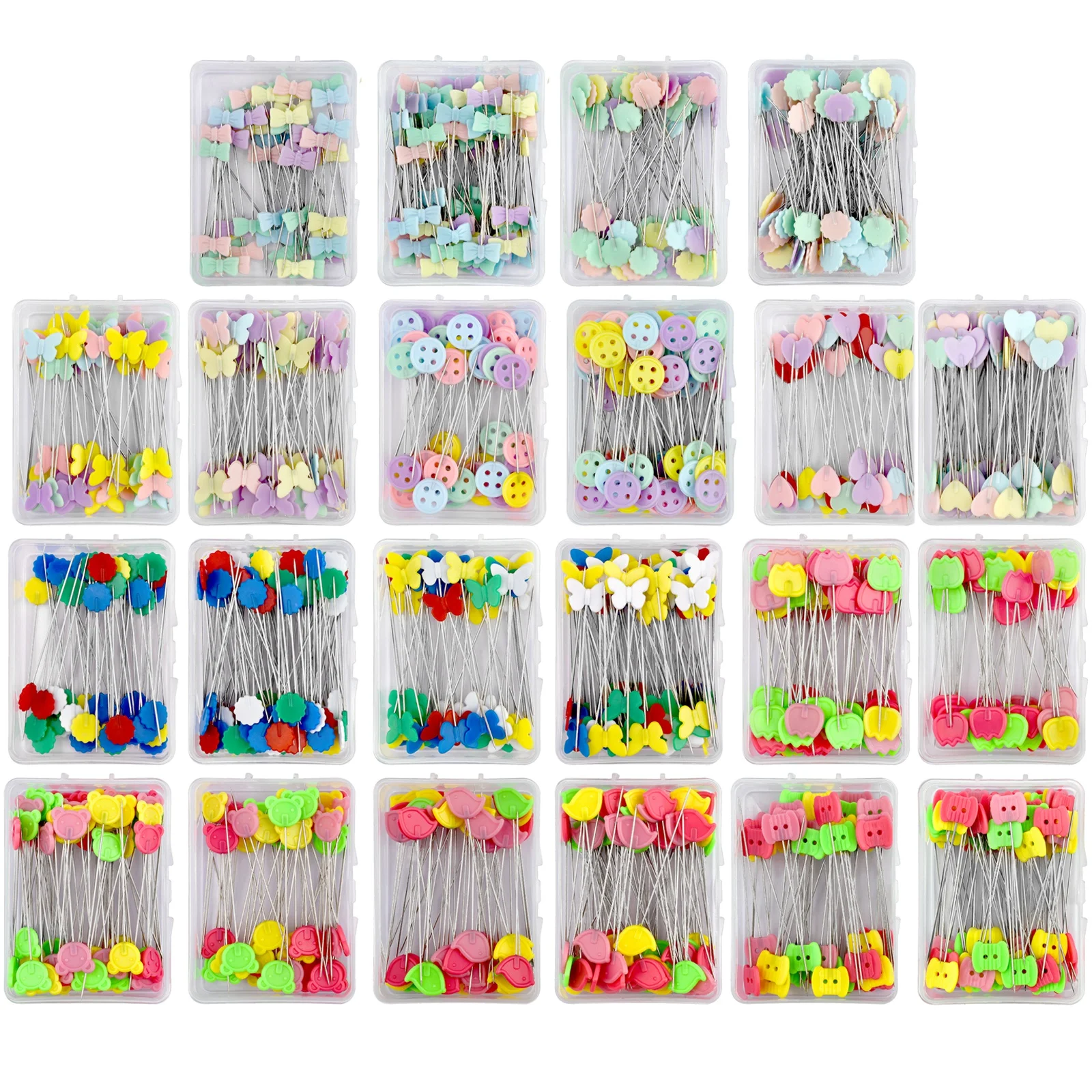 New Dressmaking Pins Embroidery Patchwork Tools Fixed Pin Button Pin Patchwork Pin For Sewing Positioning And DIY 50pcs/100pcs
