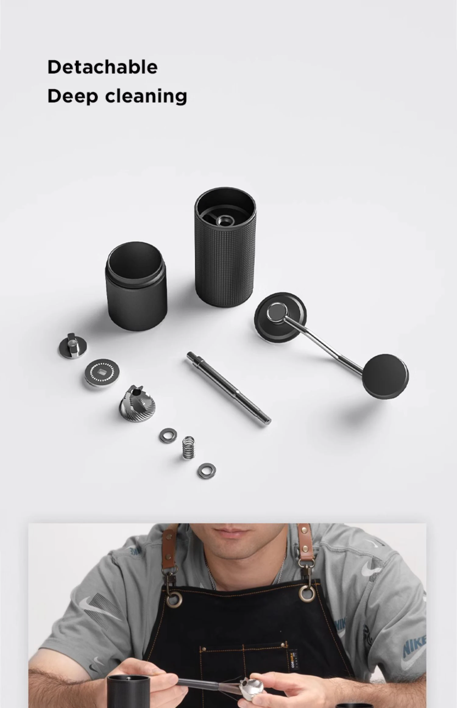 TIMEMORE Chestnut C3S / C3ESP Manual Coffee Grinder Upgrade All-metal Body & Anti-slip Design Portable Grinder S2C Burr Inside