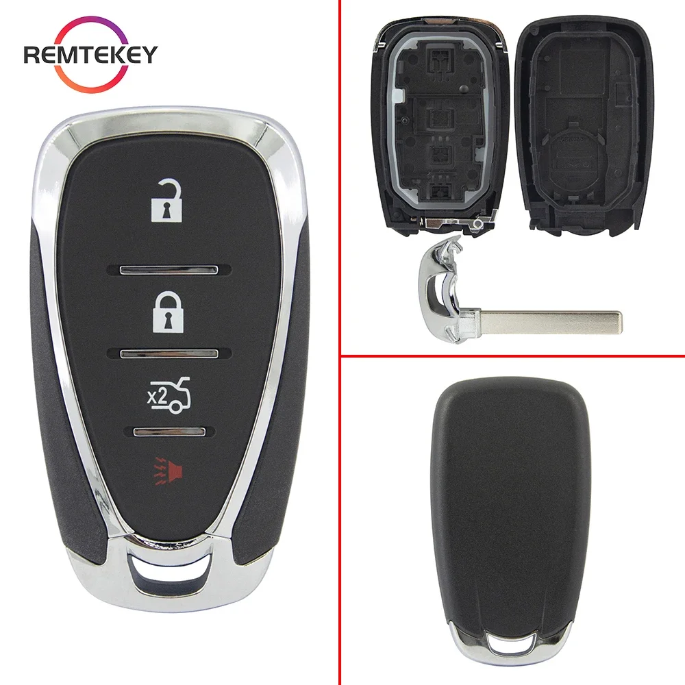 REMTEKEY Smart Remote Car Key Shell Case Fob Replacement for Chevrolet Chevy Camaro Cruze Malibu 2016 2017 2018 2019 2020