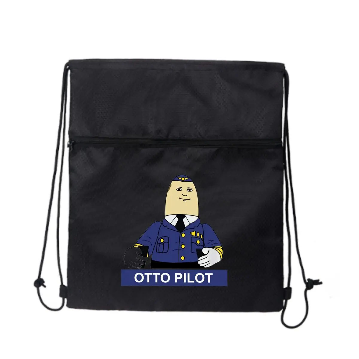 

Дизайн Otto Pilot с синим узором Essential Открытый рюкзак на молнии на шнурке The Go-To для любителей активного отдыха