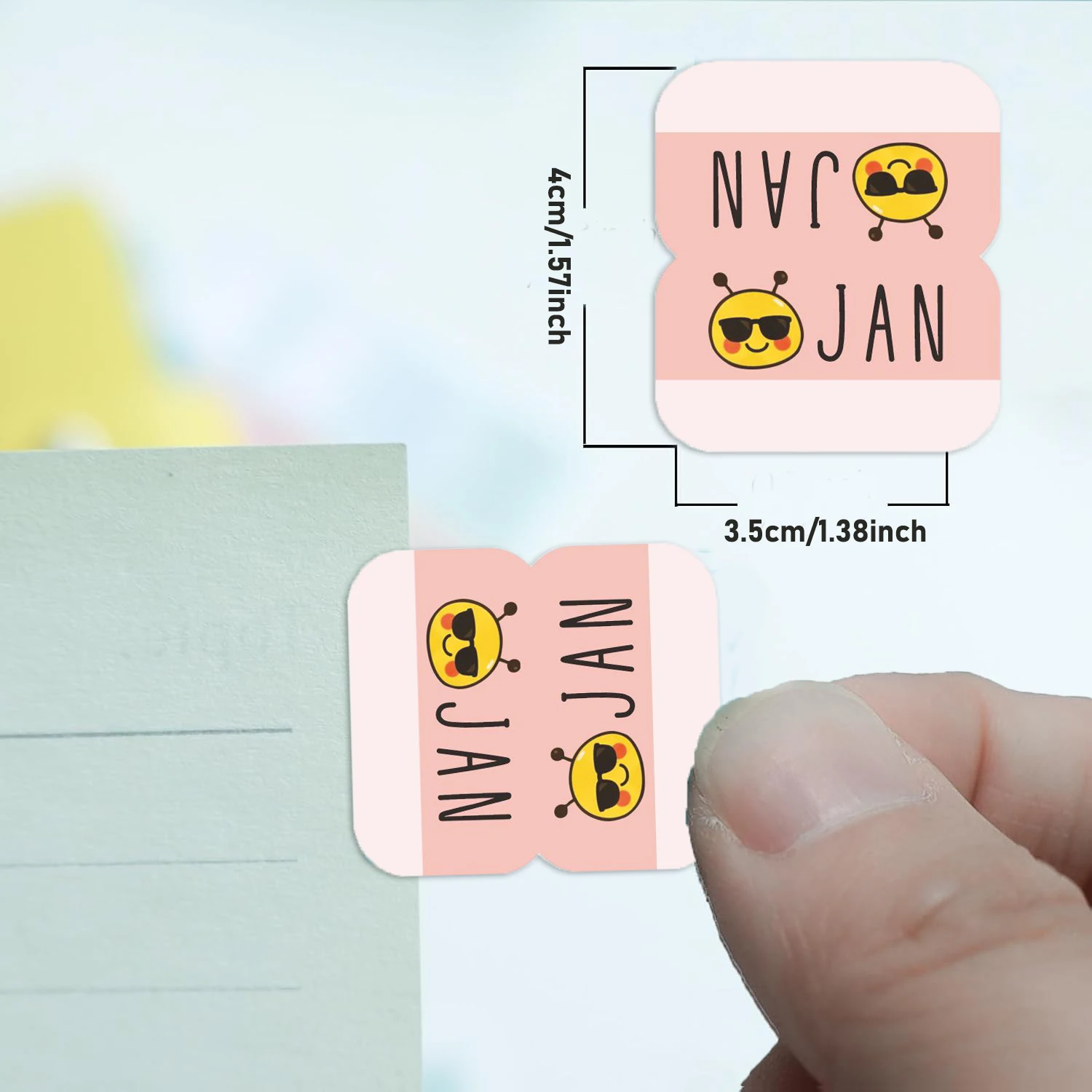 32pcs Monthly Planner Tabs - Adhesive Index Stickers for Planners, Journals, & Organizers | Decorative Tabs for Office & Study P