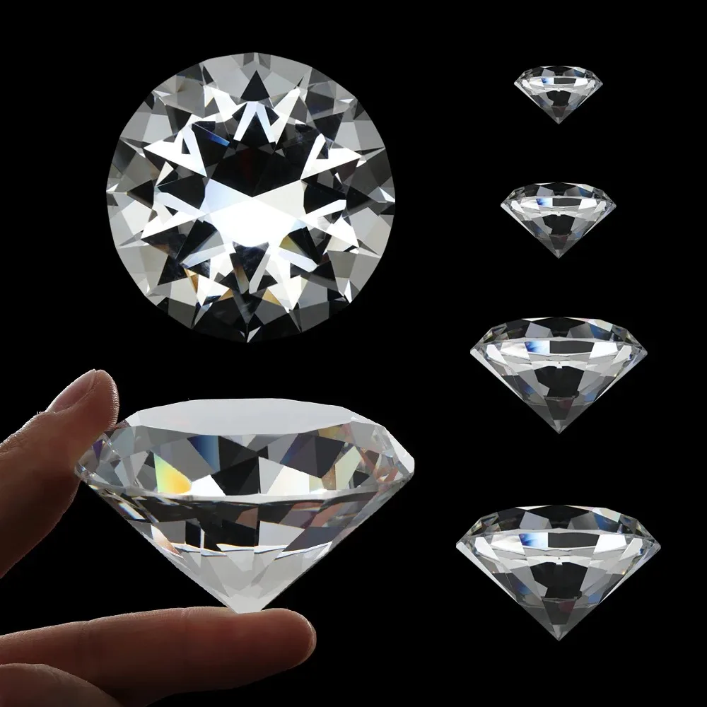 1pc klares Kristallglas Diamant Party große romantische Diamant Dekoration Vorschlag Home Dekoration Ornamente Handwerk Geschenke