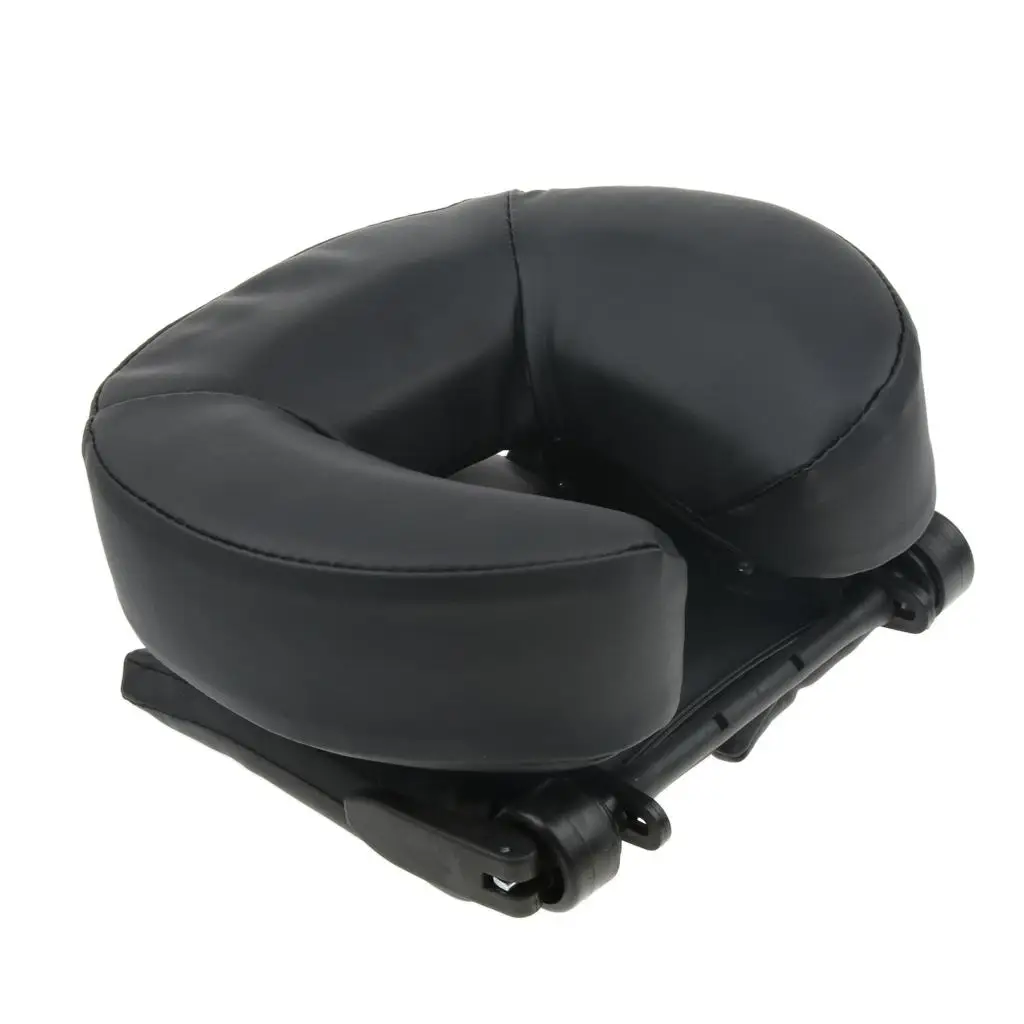 Ergonomic Massage Table Pillow Washable PU Face Cradle Cushion Support Pad for Beauty Salon Office and Travel