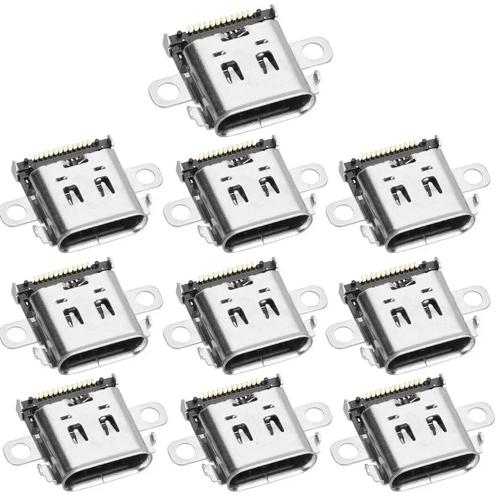 

10Pcs USB Type-C Charg Port Charger Socket for Nintendo Switch Replacement Type C Charging Port